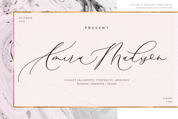 Amira Madison: Elevate Your Visual Design with Elegant Script Typography