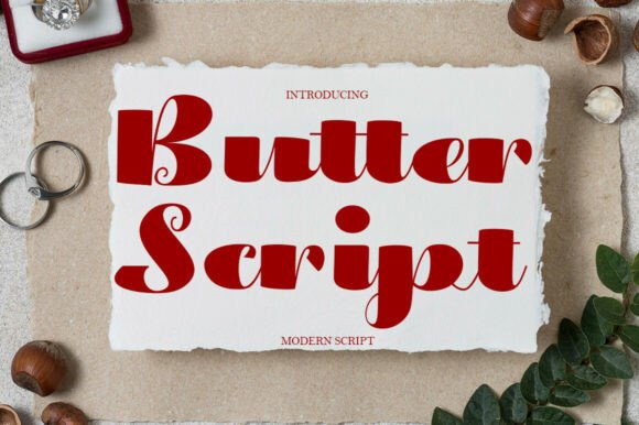 Butter Script: A Modern Calligraphy Font for Creative Design