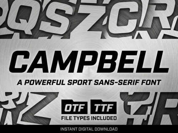 Campbell: Elevate Your Design with This Artistic Display Font