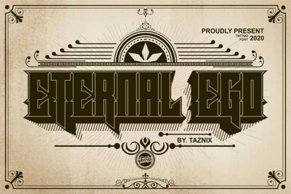 Eternal Ego: A Bold Blackletter for Dramatic Design
