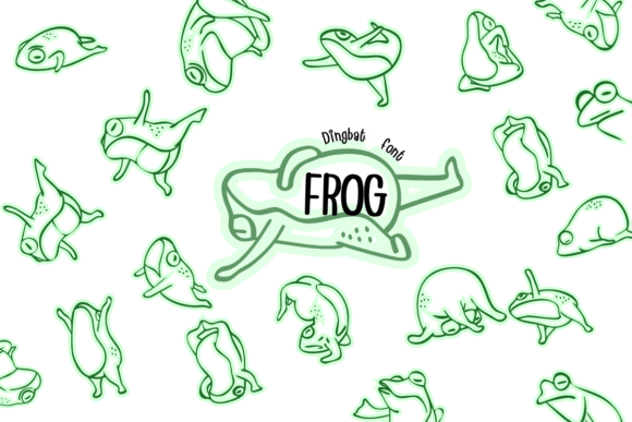 Frog: A Playful Dingbat Font for Creative Design