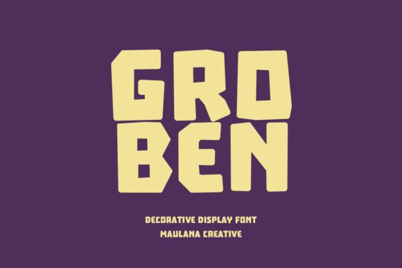 Groben: The Bold Display Font for Impactful Design