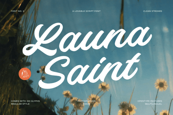 Launa Saint: The Script Font for Warm, Handcrafted Design