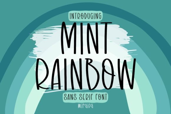 Mint Rainbow: A Playful Typeface for Creative Design