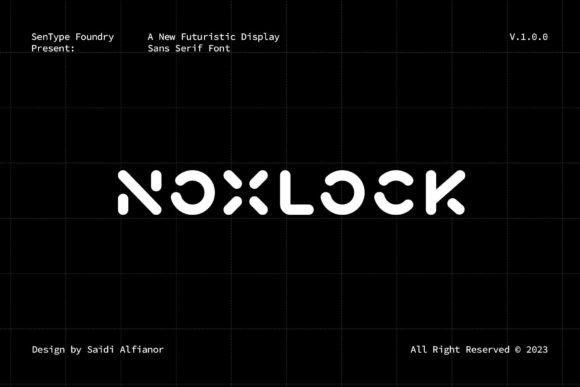 Noxlock: The Futuristic Font for Dynamic Branding