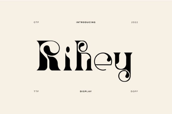 Rihey: An Art Nouveau Font for Impactful Branding