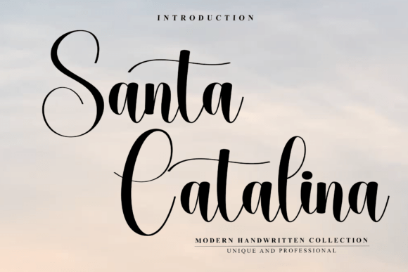Santa Catalina: Elevating Design with Elegant Script Typography