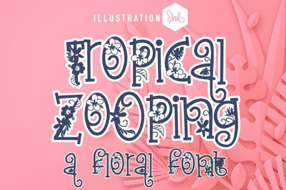 Tropical Zooping: A Font Full of Vibrant Life