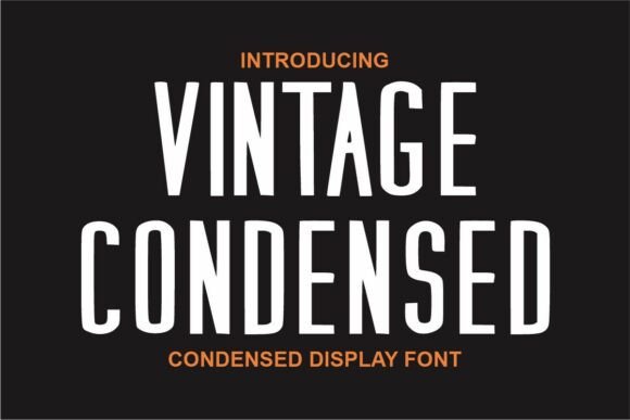 Viintage Condensed: A Bold Typeface for Authentic Design